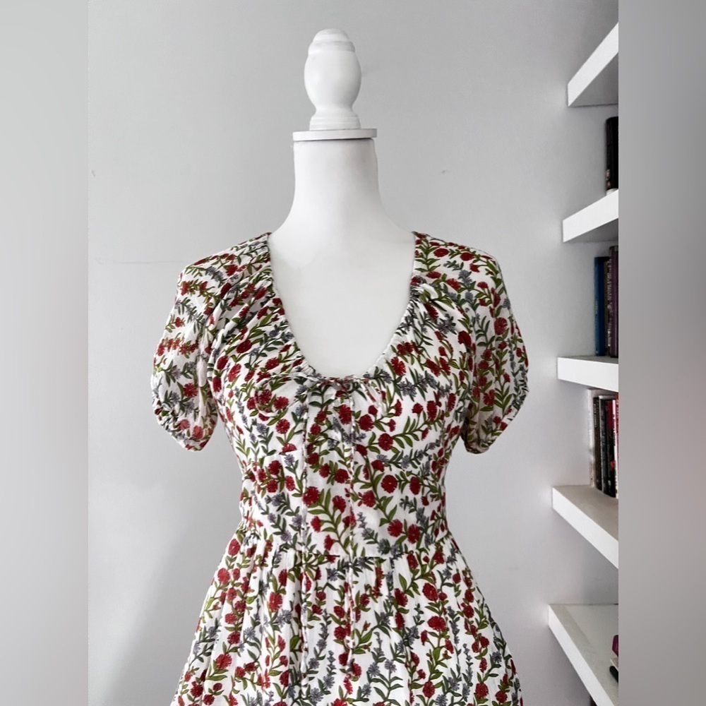 BANJANAN Artemis Dress Boundless Floral White Size XS - Picture 5 of 16